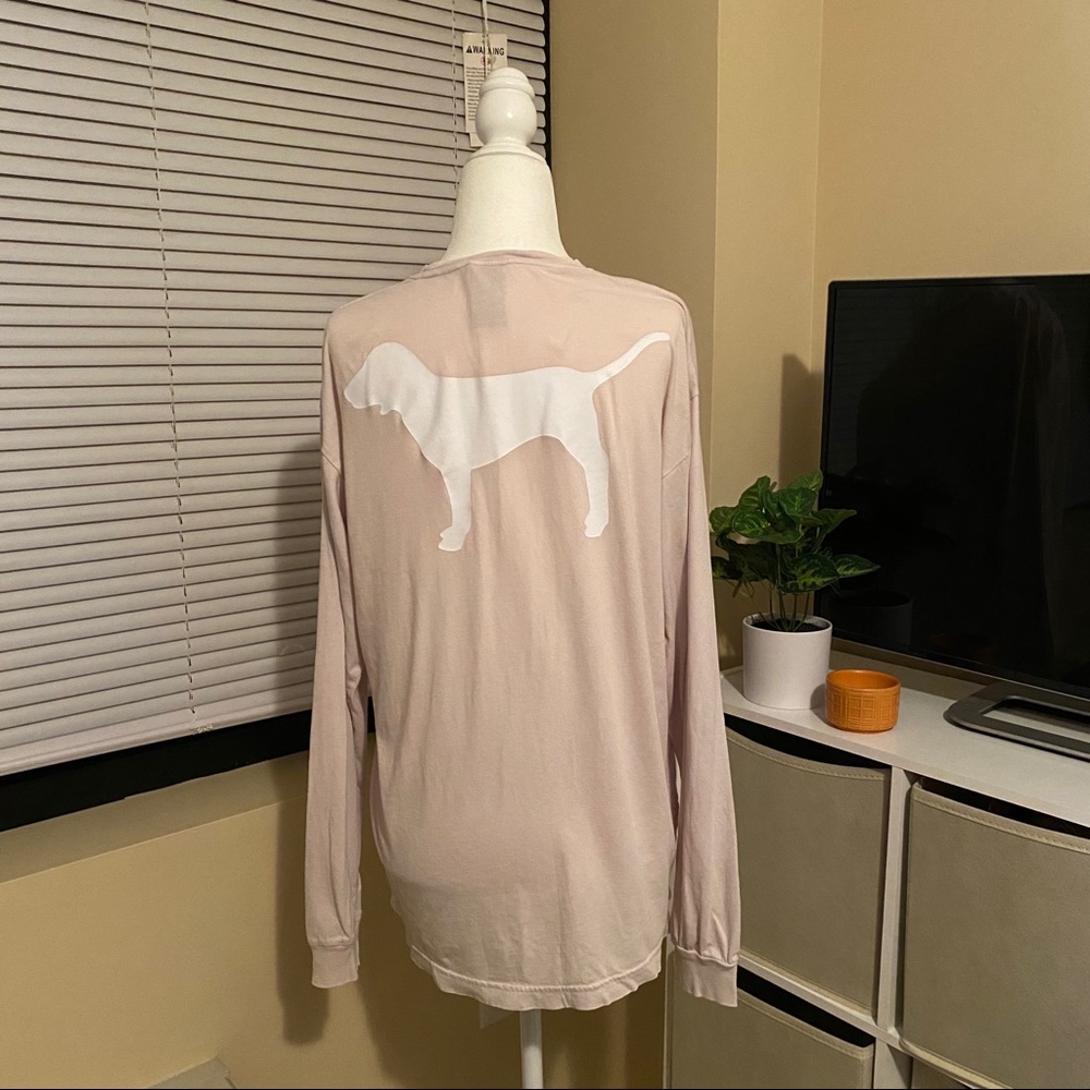 VICTORIA’S SECRET PINK Long Sleeve Campus Tee